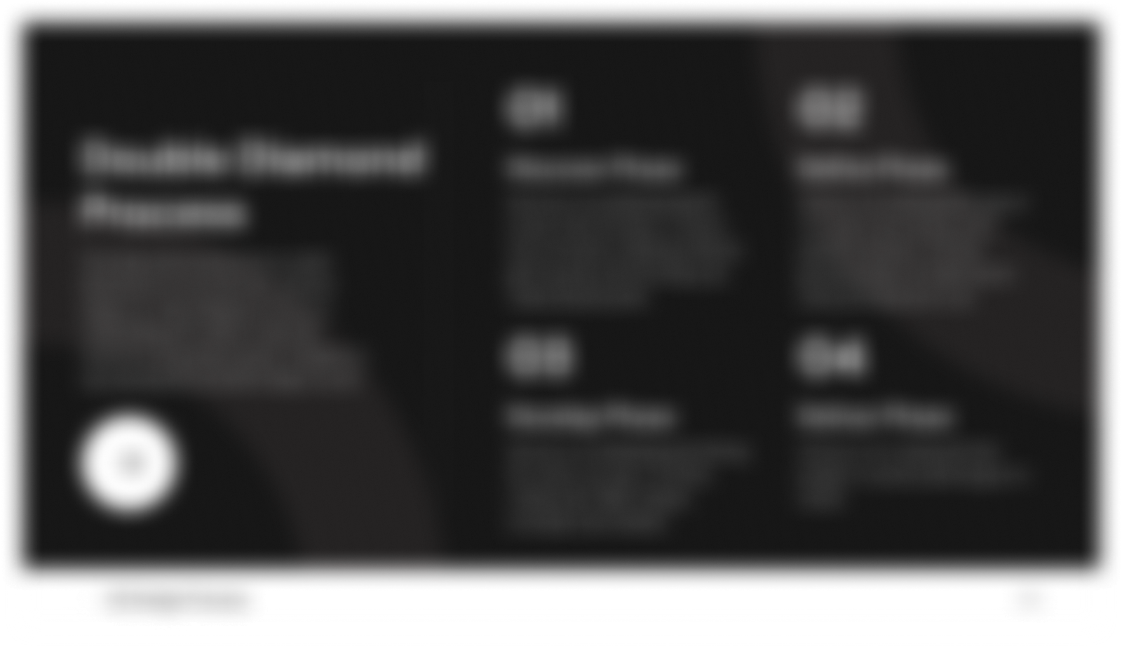 Double diamond process background