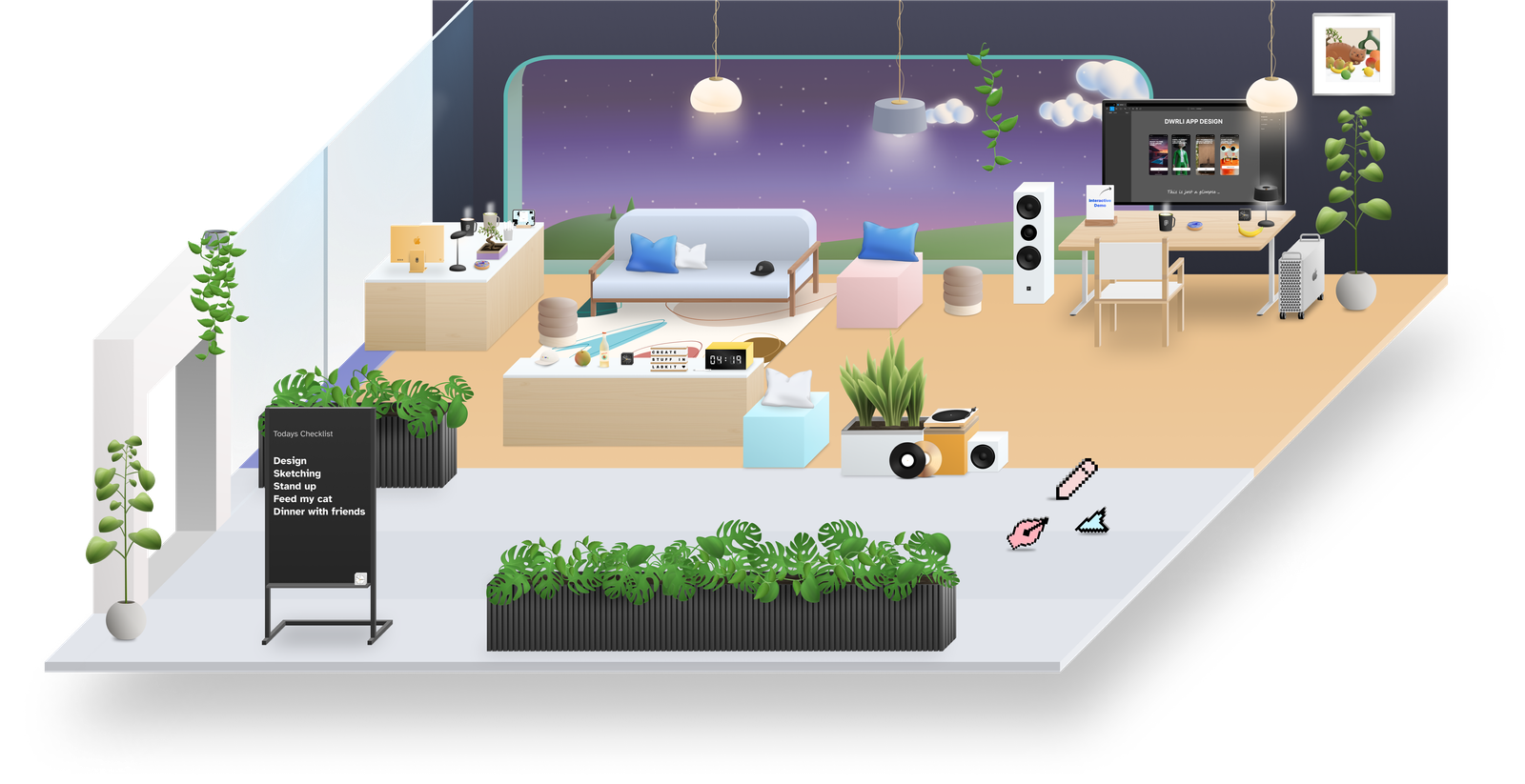 My officce view space